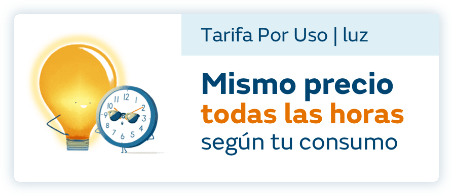 Naturgy. Tarifa por uso, mismo precio todas las horas según tu consumo